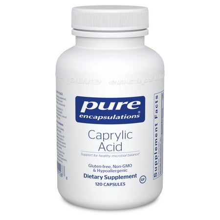 Pure Encapsulations Caprylic Acid | Supplement for Gut and Digestive Health GI Balance Gastrointestinal Support and Intestinal Health* | 120 Capsules - 766298011288