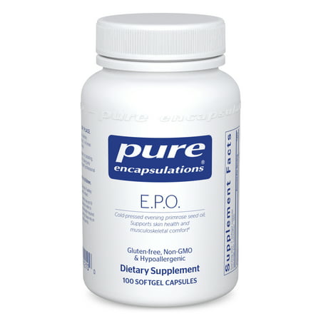 Pure Encapsulations E.P.O. (Evening Primrose Oil) | Hypoallergenic Dietary Supplement Containing 9% GLA | 100 Softgel Capsules - 766298012100