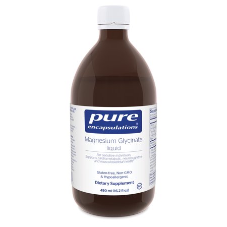Pure Encapsulations Magnesium Glycinate Liquid | Supports Musculoskeletal and Cardiovascular Health* | 16.2 fl. oz. - 766298017334
