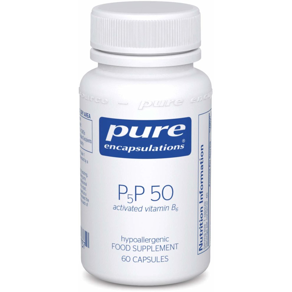 Pure Encapsulations - P5P 50 - Activated Vitamin B6-60 Capsules - 766298017372