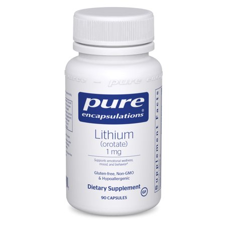 Pure Encapsulations Lithium (Orotate) 1 mg | Support for Calmness and Behavior | 90 Capsules - 766298022901