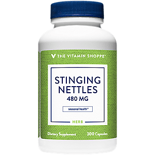 The Vitamin Shoppe Stinging Nettles 480MG (Urtica Dioica Leaf) A Traditional Herb Seasonal Support (300 Capsules) - 766536012572