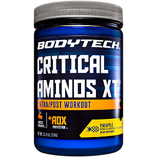 BodyTech Critical Aminos XT Intra/Post Workout Pineapple Supports Muscle Recovery (11.8 Ounce Powder) - 766536036684