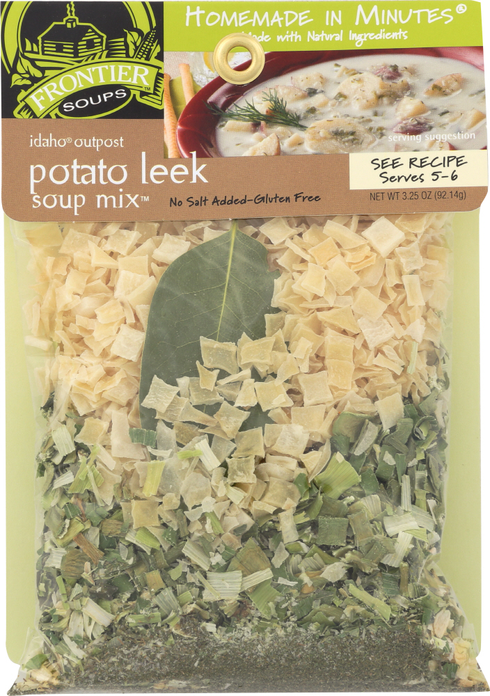 FRONTIER SOUPS: Homemade in Minutes Soup Mix Idaho Outpost Potato Leek, 3.25 oz - 0766694301020