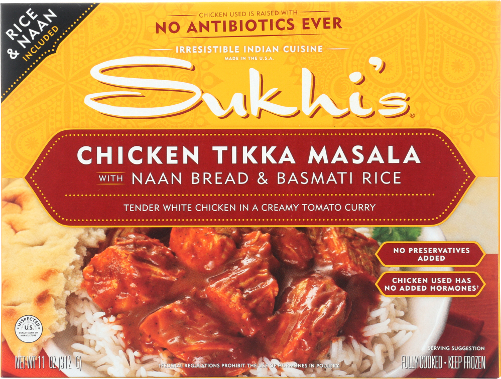 SUKHIS: Chicken Tikka Masala Entree, 11 oz - 0767226025056
