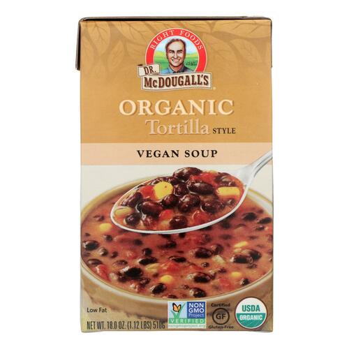 Dr. Mcdougall's Organic Tortilla Soup - Case Of 6 - 18 Oz. - 767335077816