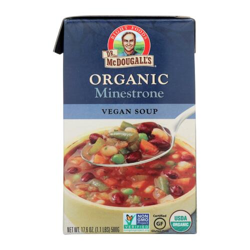 Dr. Mcdougall's Organic Minestrone Soup - Case Of 6 - 17.6 Oz. - 767335077915