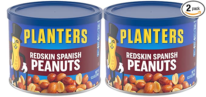  Planters Peanuts, Spanish Rdskn w/ Sea Salt, 12.5 oz, 2 pk  - 885781268623