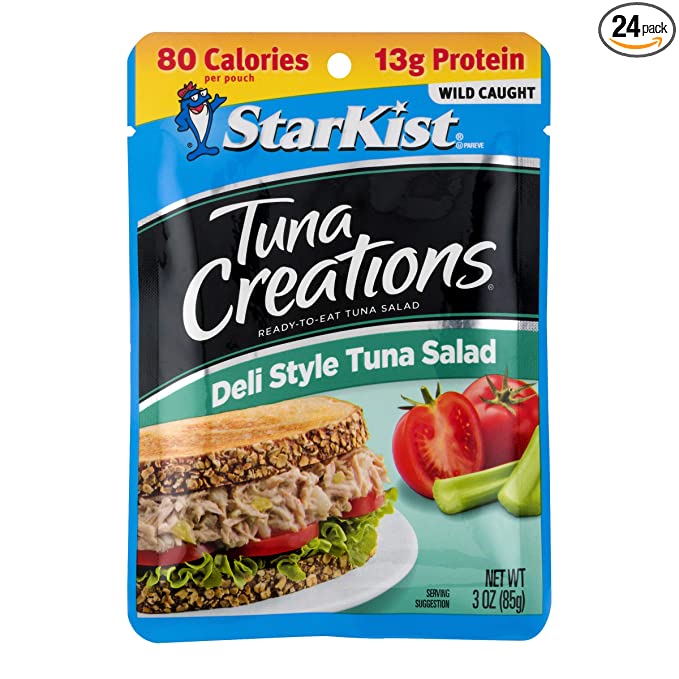 StarKist Ready-to-Eat Tuna Salad, Original Deli Style, 3 oz pouch (Pack of 24) (Packaging May Vary) - 080000502391