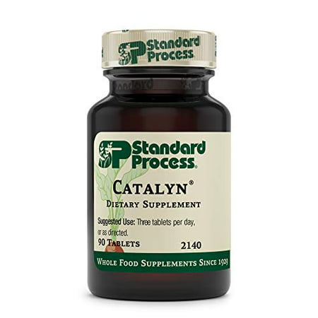 Standard Process Catalyn - Whole Food Foundational Support for General Wellbeing with Vitamin D Vitamin C Vitamin A Thiamine Riboflavin Vitamin B6 Magnesium Citrate and More - 90 Tablets - 767644103695