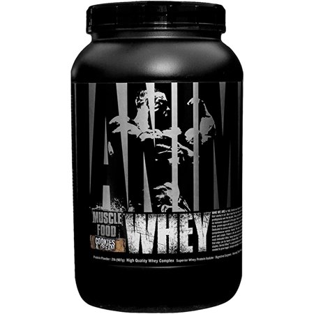 Animal Whey Isolate Whey Protein Powder - Isolate Loaded for Post Workout and Recovery - Low Sugar with Highly Digestible Whey Isolate Protein - Cookies and Cream - 2 Pounds - 767644181150