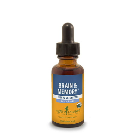 Herb Pharm Brain and Memory Herbal Formula with Ginkgo for Memory and Concentration- 1 Ounce - 767644187800