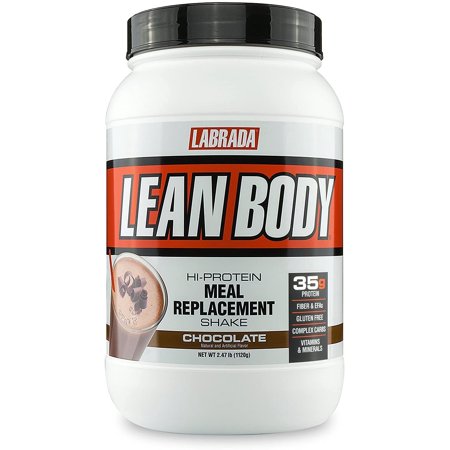 LABRADA Nutrition – Lean Body High Protein Meal Replacement Shake, Whey Protein Powder for Weight Loss and Muscle Growth, Chocolate, 2.47LB Tub (B00384ABT0) - 767644293846