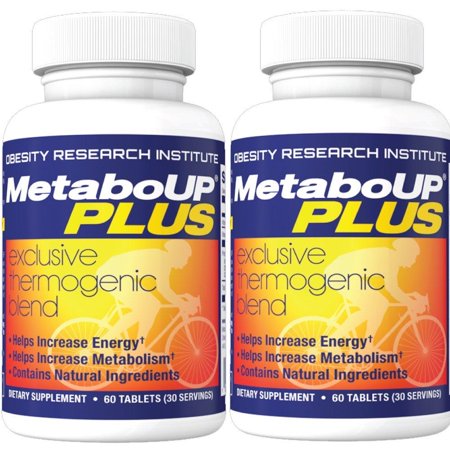 Lipozene MetaboUP Plus - 2 60 Ct Bottles - Thermogenic Weight Loss Fat Burner With Green Tea and Cayenne Extract - Energy Booster Pills NEW - 767644937764