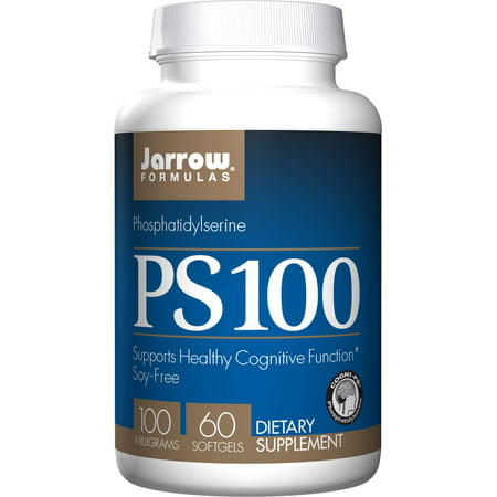 Jarrow Formulas 100 mg Phosphatidylserine (PS 100), Supports Brain Health, Soy Free, White, 60 Count (B0013OXA90) - 767674542372