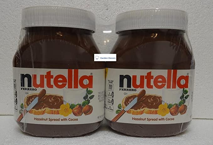  Nutella Ferrero Chocolate Hazelnut Spread 26.5oz 750g (Two Packs)  - 768481595780