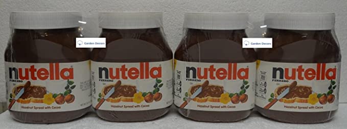  Nutella Ferrero Chocolate Hazelnut Spread 26.5oz 750g (Four Packs)  - 768481595872