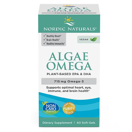Nordic Naturals Algae Omega Softgels Dietary Supplement - 60ct - 768990016066