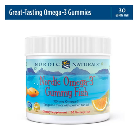 Nordic Naturals Nordic Omega-3 Gummy Fish Tangerine 124 Mg 30 Ct - 768990301407