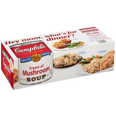  Campbell's Condensed Cream of Mushroom Soup (10.75 oz., 10 pk.)  - 769033078461