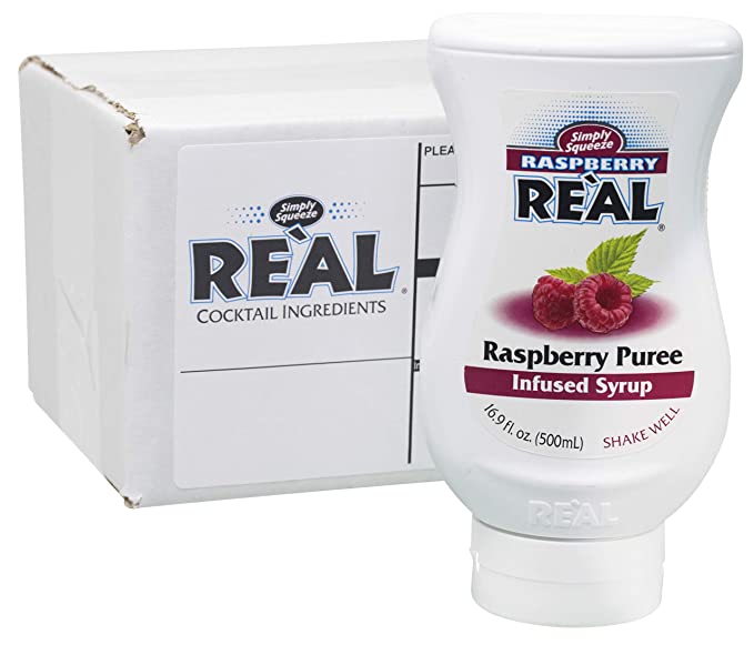 Raspberry Reàl, Raspberry Puree Infused Syrup, 16.9 FL OZ Squeezable Bottle (Pack of 1) - 769272995307