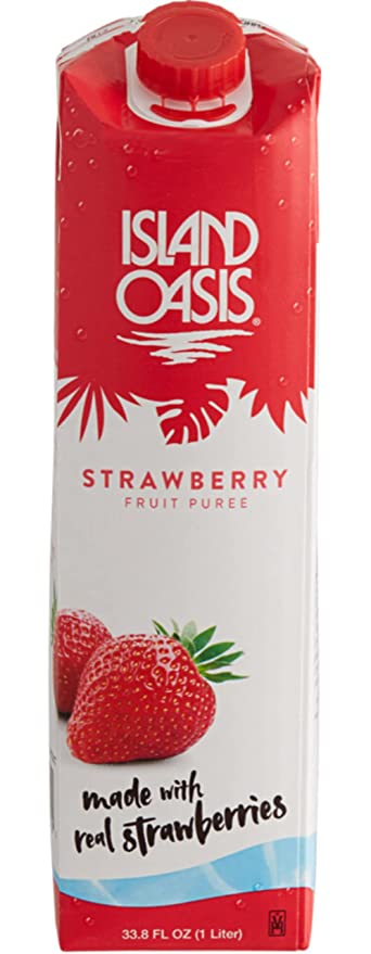  Island Oasis SB3X Premium Strawberry Drink Mix Bottle, 1 L  - 769272995574