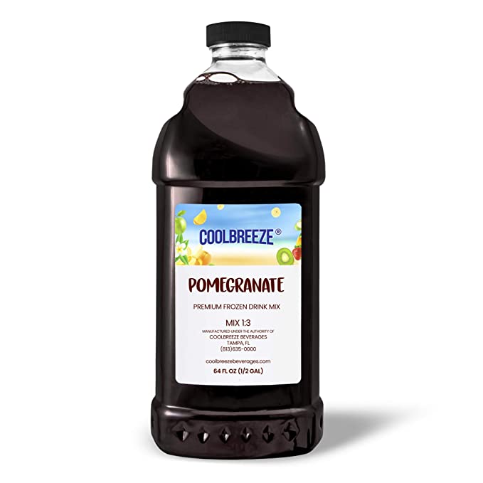  Cool Breeze Beverages Ready To Use Slush Mix, Pomegranate, 1/2 gal  - 769272996427