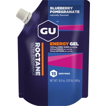 GU Energy Roctane Ultra Endurance Energy Gel, 15-Serving Pouch, Blueberry Pomegranate (B01CZ26U0Y) - 769493100917