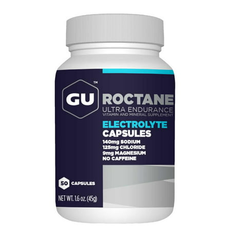 GU Energy Roctane Ultra Endurance Electrolyte Capsules, 50-Count Bottle (B01BFPTFFO) - 769493101082