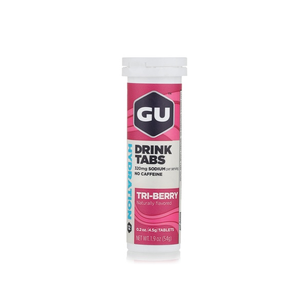 Gu Hydration drink tabs tri-berry 54g - Waitrose UAE & Partners - 769493201911