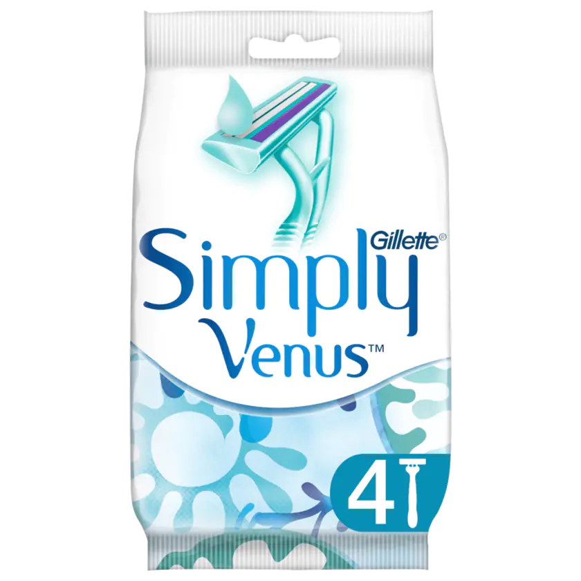 Gillette Einwegrasierer Simply Venus 2 4 Stück - 7702018024612