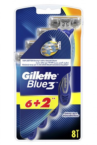Gillette Blue 3 6 plus 2 - 7702018032136