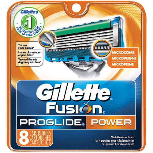 Gillette Fusion ProGlide Power Mens Razor Blades Refill - 7702018085606