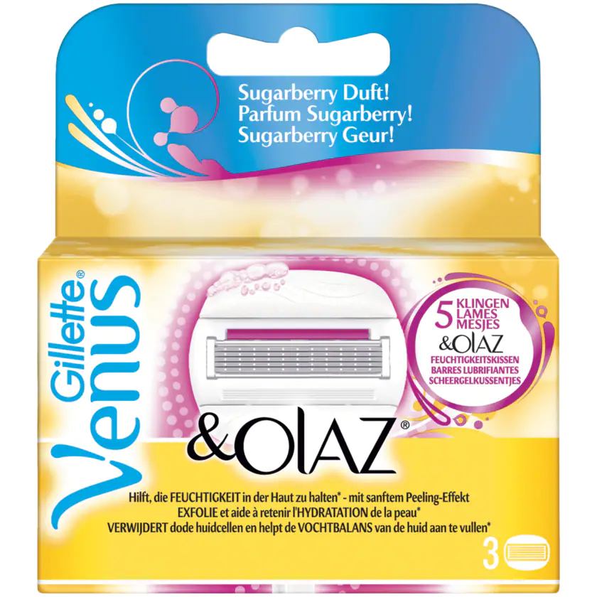 Gillette Venus & Olaz Klingen Sugarberry 3 Stück - 7702018295838