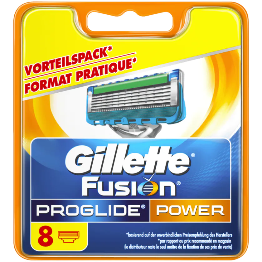 Gillette Klingen Fusion ProGlide Power 8 Stück - 7702018440863