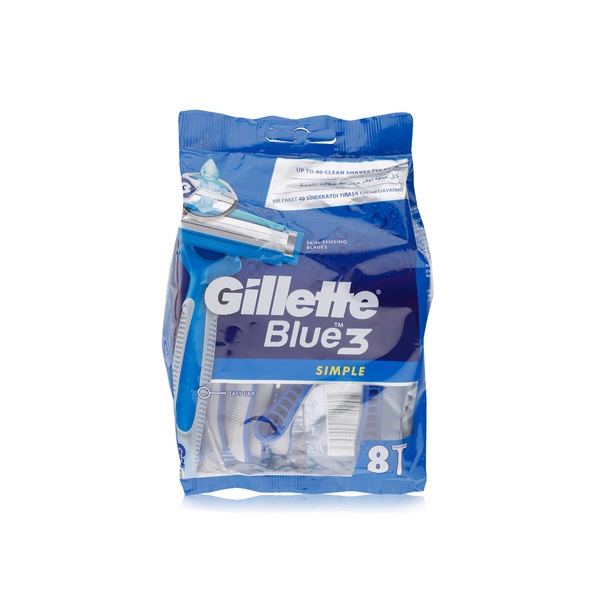 Gillette Blue3 Cool disposable razors x8 - Waitrose UAE & Partners - 7702018454693