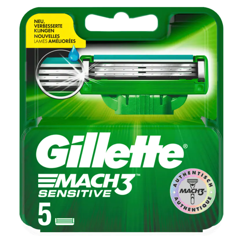 Gillette Mach 3 Sensitive Rasierklingen 5st - 7702018466139