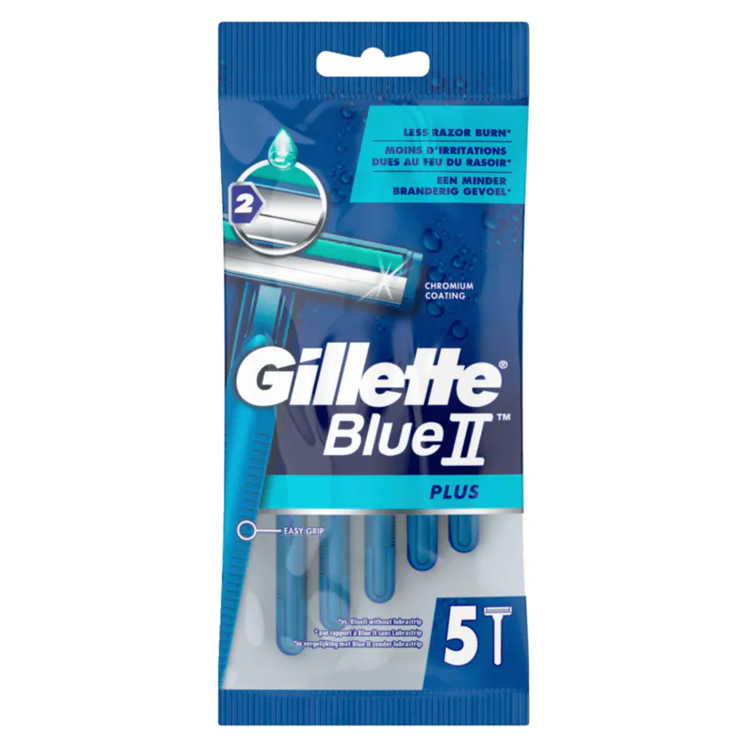 Gillette Einwegrasierer Blue II Plus 5 Stück - 7702018468034