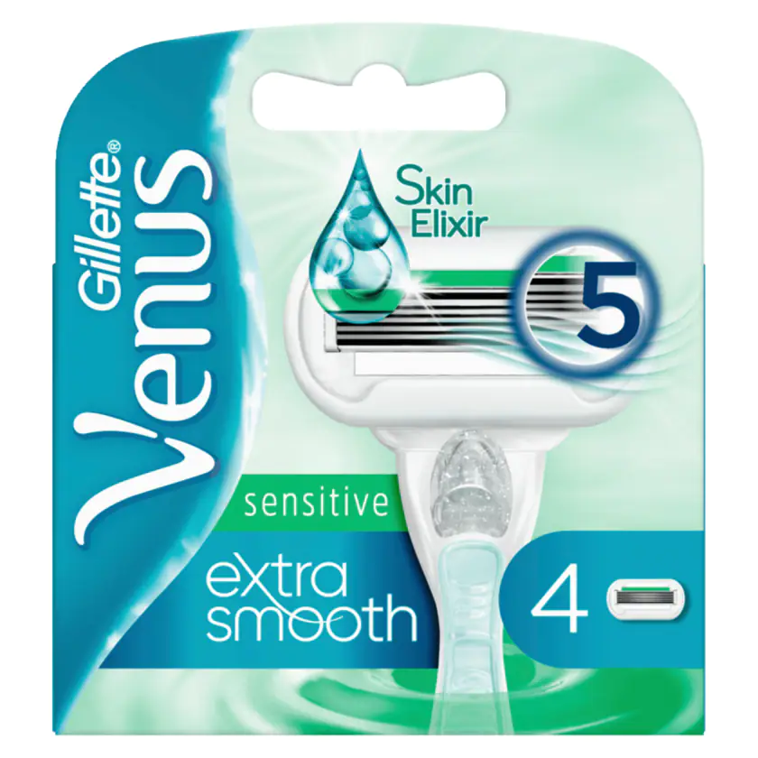 Gillette Venus Klingen Extra Smooth Sensitive 4 Stück - 7702018497416