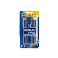 Gillette blue3 smart razor x9 - Waitrose UAE & Partners - 7702018537891