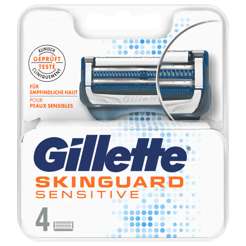 Gillette Klingen SkinGuard Sensitive 4 Stück - 7702018554522