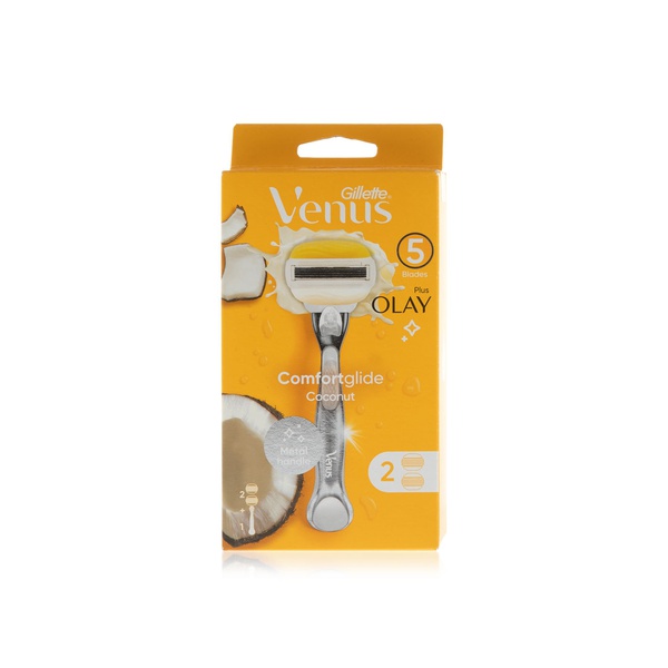 Gillette Venus ComfortGlide Razor with Olay Moisture Bars x2 - Waitrose UAE & Partners - 7702018587230