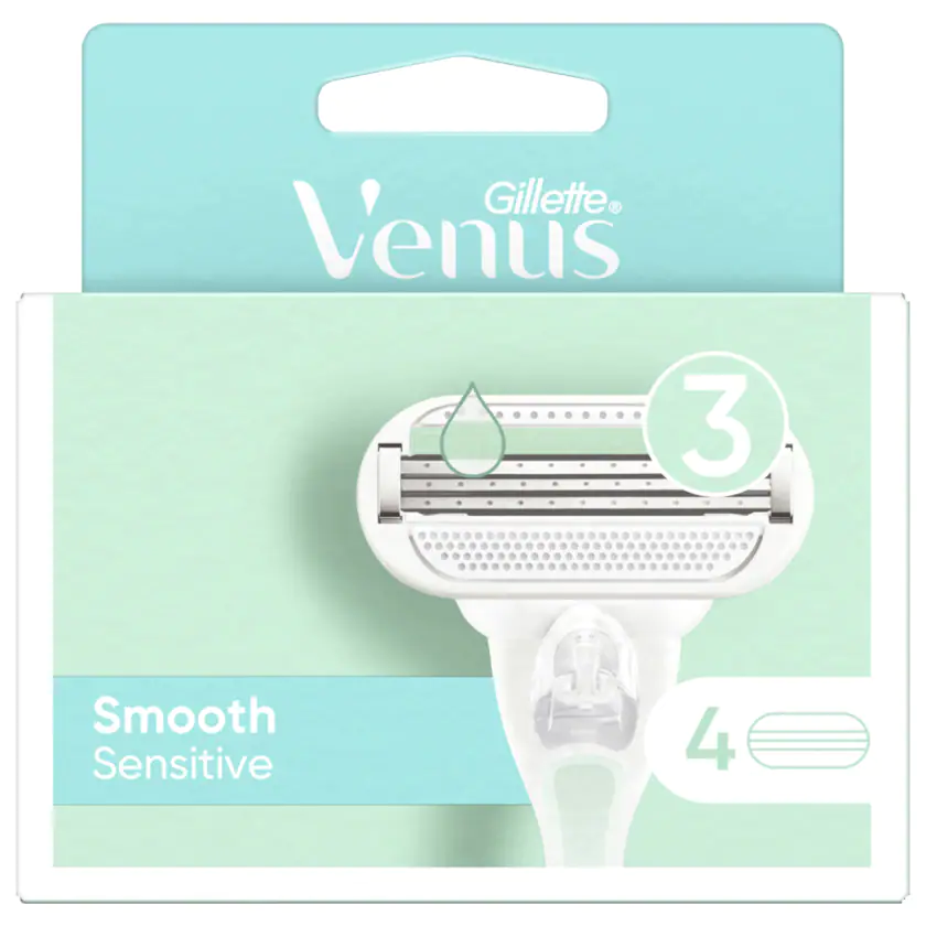 Gillette Venus Klingen Smooth Sensitive 4 Stück - 7702018600489