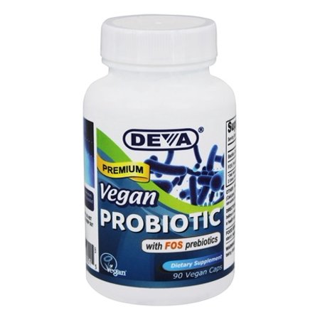 Deva Nutrition Vegan Probiotic Capsules, 90 Count - 772195073106