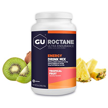 Gu Energy Roctane Ultra Endurance Energy Drink Mix, 344Pound Jar, Tropical Fruit - 772195553165