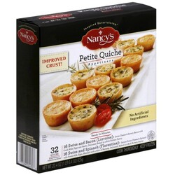 Nancys Quiche Appetizers - 77298044306