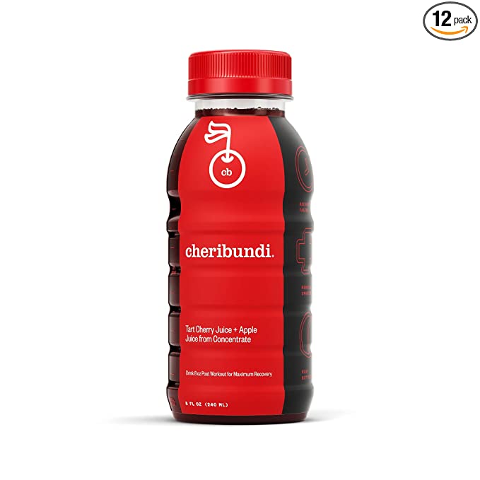 Cheribundi ORIGINAL Tart Cherry Juice - Pro Athlete Workout Recovery - Fight Inflammation and Support Muscle Recovery - Tart Cherry Juice Lightly Sweetened with Apple Juice - 773821095325