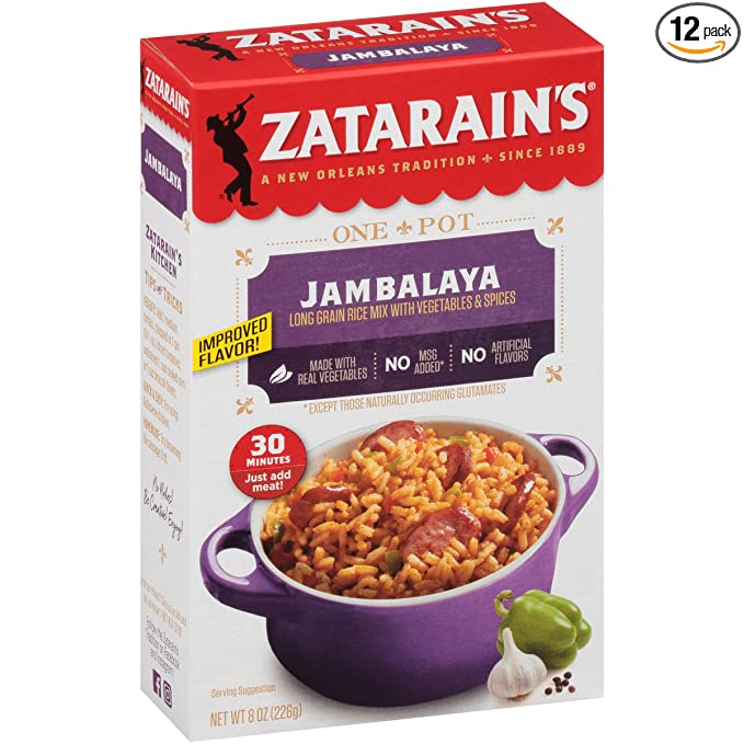  Zatarain's Jambalaya, 8 oz (Pack of 12)  - 773821198859