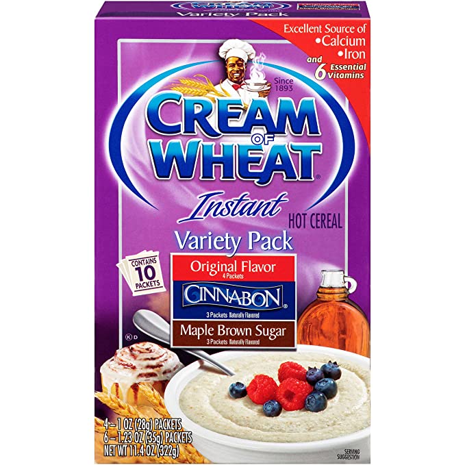  Cream of Wheat, Instant Hot Cereal, Variety Pack, 11.4 Ounce - 786173867816