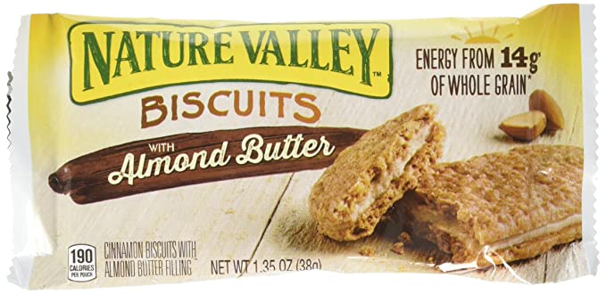  Nature Valley Sandwich Biscuit with Almond Butter (30 count), 1.35 oz/pouch  - 773821668840